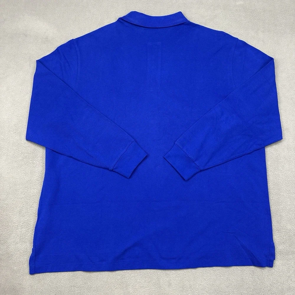 NWT‎ Polo Ralph Lauren Men's Long-Sleeve Polo Knit Shirt Royal Blue 3XB BIG $125